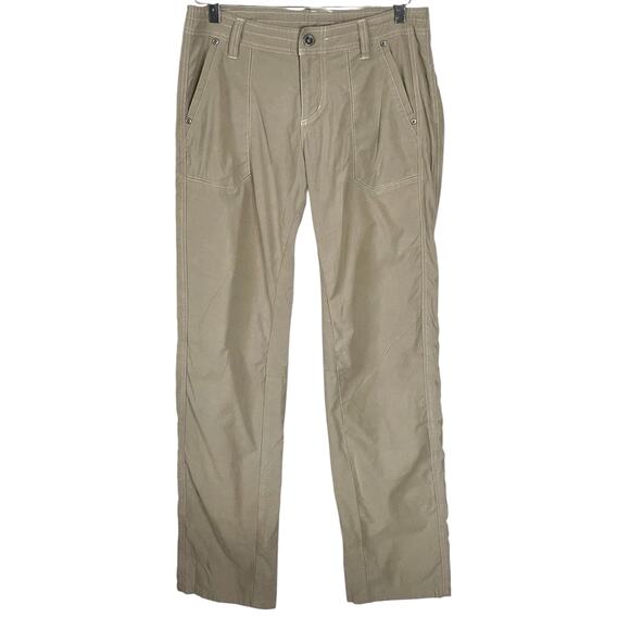 Kuhl Kendra Hiking Pants Women’s 8 R Lightweight Mid Rise Outdoor Stretch Khaki - Picture 3 of 12